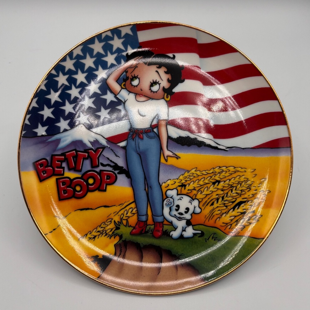 Danbury Mint Betty Boop Stars and Stripes Forever American Patriotic Betty